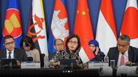 Menteri Keuangan Sri Mulyani Indrawati saat menghadiri acara ASEAN+3 Finance Ministers and Central Bank Governors’ Meeting (AFMGM+3) ke-26 di Incheon, Korea Selatan pada Selasa (2/5/2023) Photo dok. instagram.com/smindrawati.