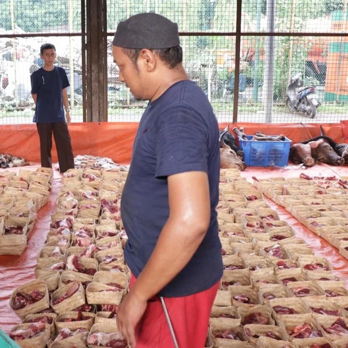 Pemotongan Hewan Kurban di Jakarta