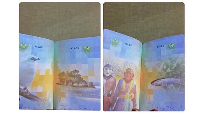 Tampilan Dalam Paspor Terbaru RI