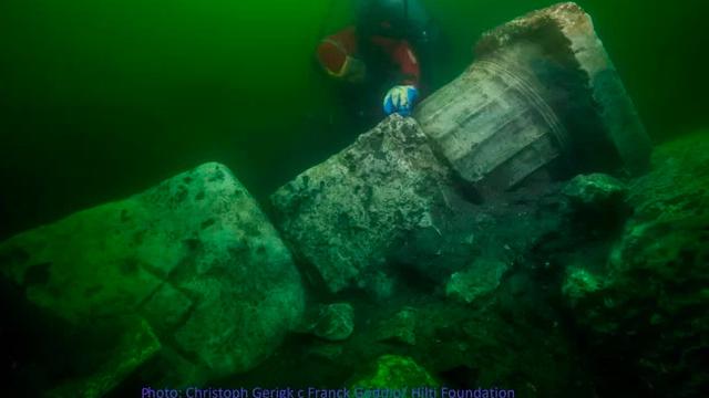 Para penyelam menemukan kuil kuno Mesir (Christoph Gerigk/Hilti Foundation/Egypt Ministry of Antiquities)