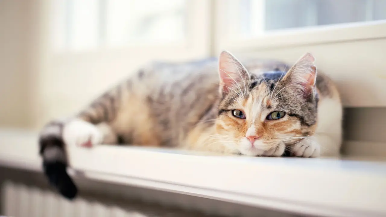 Kucing berjualan ubi