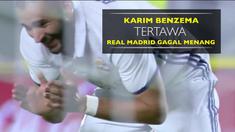 Video Karim Benzema tertawa usai gagal membawa Real Madrid menang atas Las Palmas, Sabtu (24/9/2016).