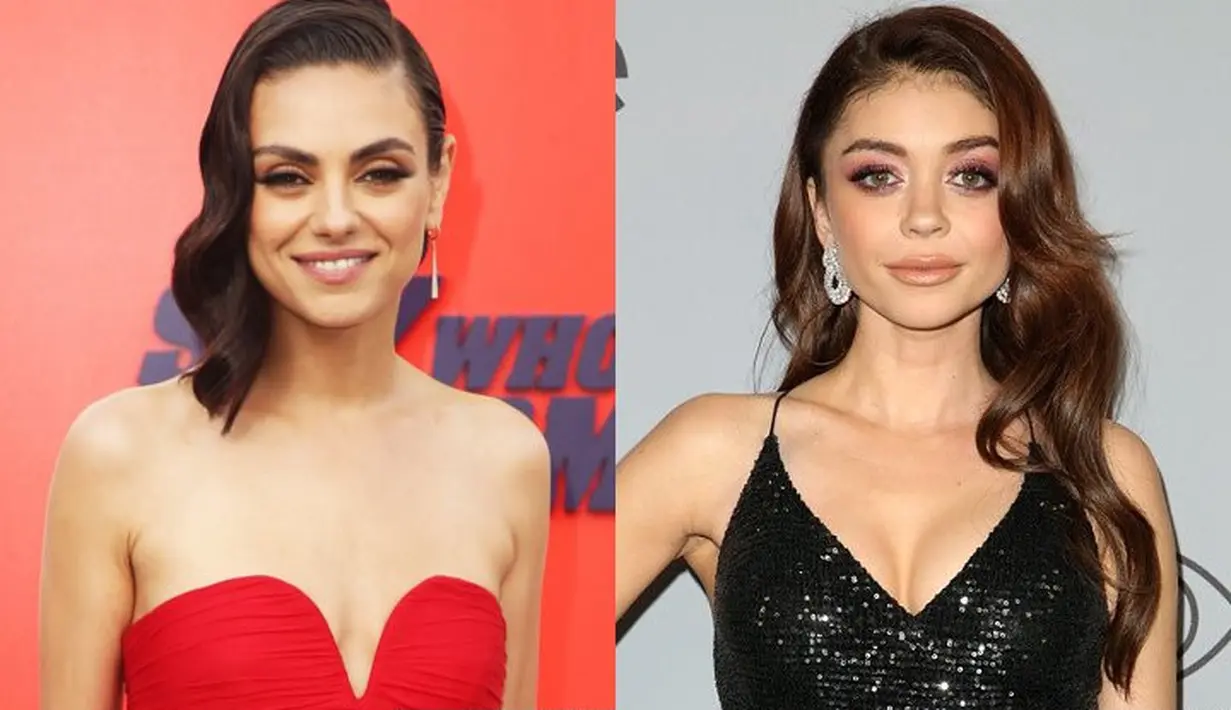 Tak hanya Ashton Kutcher, Mila Kuis ternyata juga punya kembaran loh! Yup, Sarah Hyland. (WENN/FayesVision/Brian To/AceShowbiz)