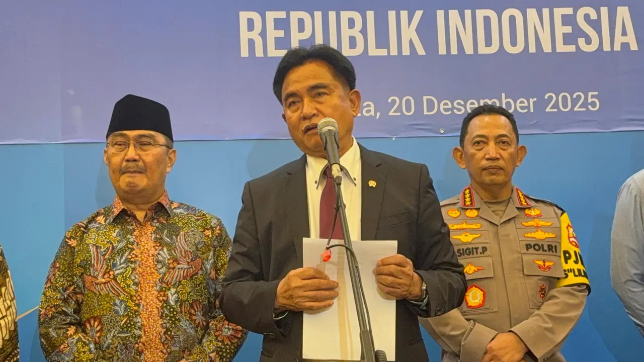 Menteri Koordinator Bidang Hukum, HAM, Imigrasi, dan Pemasyarakatan (Menko Kumham Imipas) Yusril Ihza Mahendra.