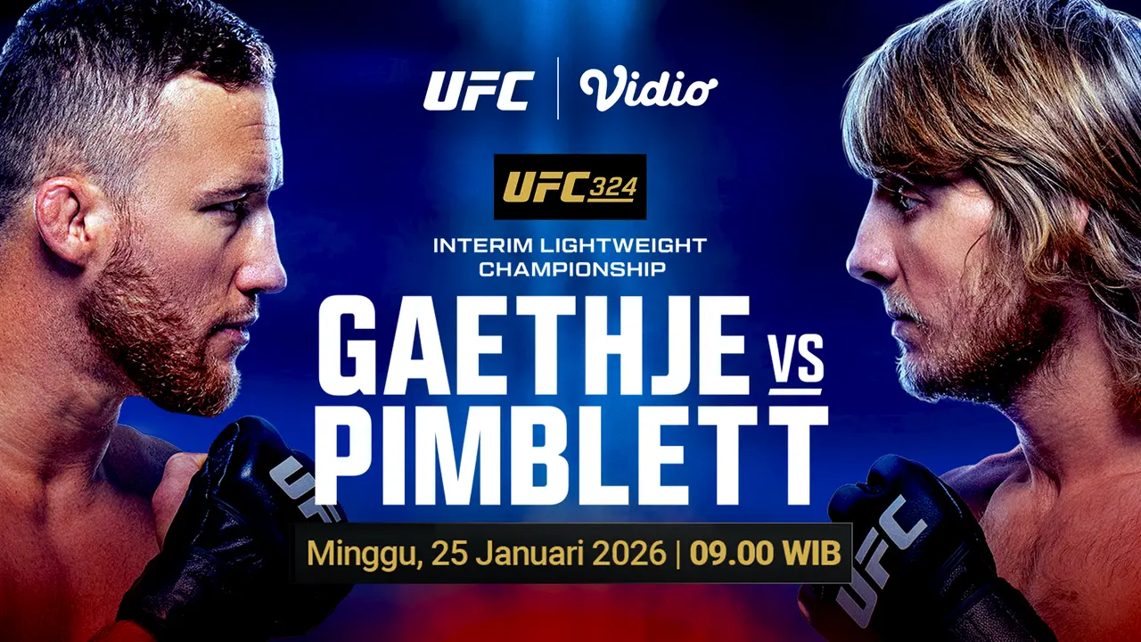 Nonton Justin Gaethje vs Paddy Pimblett eksklusif di Vidio. (dok. Vidio.com)
