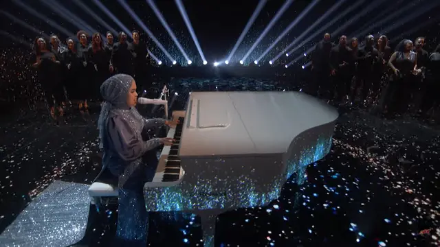 Putri Ariani Bawakan Lagu Elton Jhon di Final America’s Got Talent, Simon Cowell: Kamu Adalah Berlian Langka. Foto: tangkapan layar Youtube AGT.