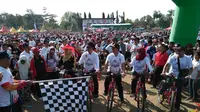Masyarakat padati Gowes Pesona Nusantara di Kulon Progo (dok: Kemenpora)