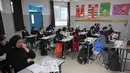 Sebelumnya, pihak berwenang Israel telah memerintahkan enam sekolah yang dioperasikan UNRWA untuk ditutup paling lambat 8 Mei 2025. (AHMAD GHARABLI/AFP)