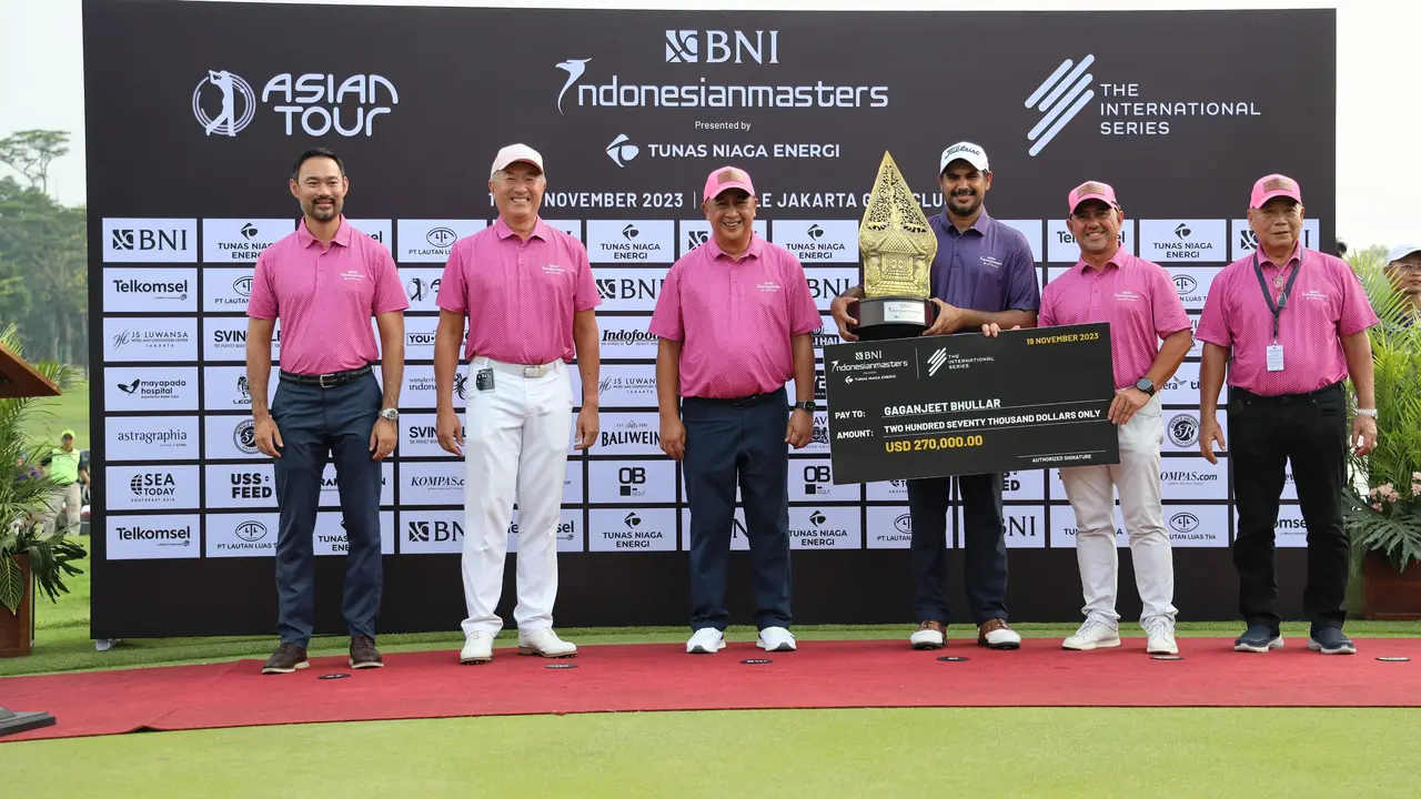Raja Empat Putaran, Gaganjeet Bhullar Juara BNI Indonesian Masters 2023