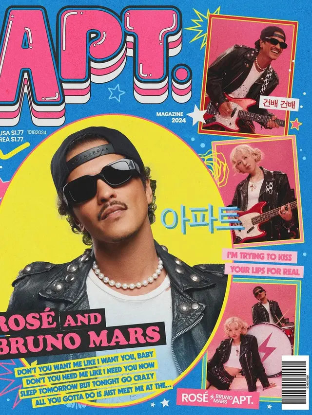 Bruno Mars dan Rose BLACKPINK. (@roses_are_rosie)