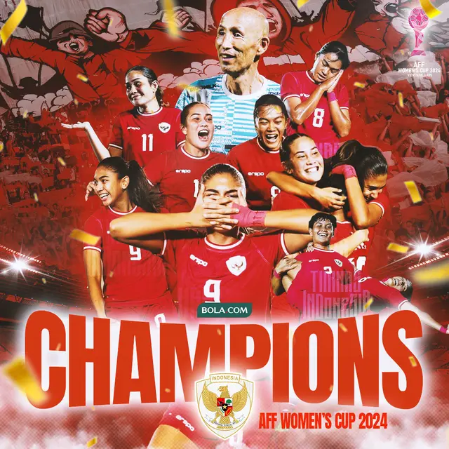 Timnas Indonesia Putri - Ilustrasi Timnas Indonesia Putri Juara Piala AFF 2024
