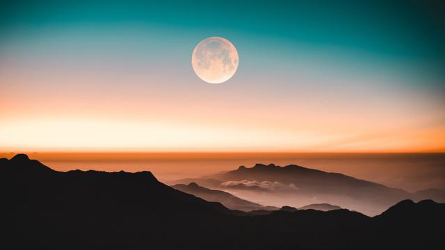 Ilustrasi bulan purnama