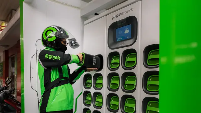 Electrum, usaha patungan antara Gojek dan TBS Energi Utama telah menandatangani Nota Kesepahaman (MoU) dengan Gogoro (Dok Gojek)