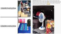 Potret Barang Cewek Ketika Ngekos Bak Pindah Rumah. (Sumber: Twitter/@collegemenfess dan Twitter/@trynabikul)
