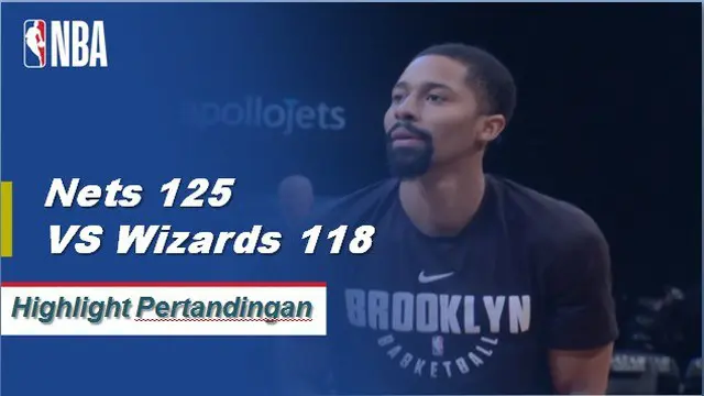 Cuplikan Hasil Pertandingan NBA : Nets 125 VS Wizards 118