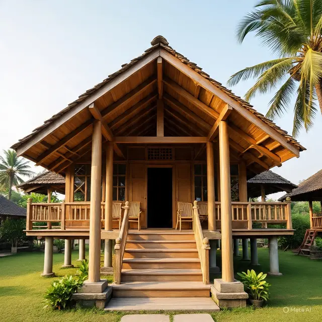 Desain Rumah Sederhana Panggung Anti Banjir
