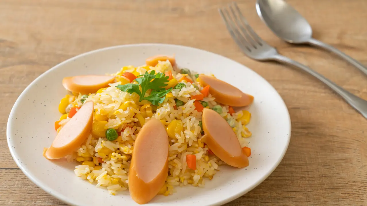 resep nasi goreng kencur sosis