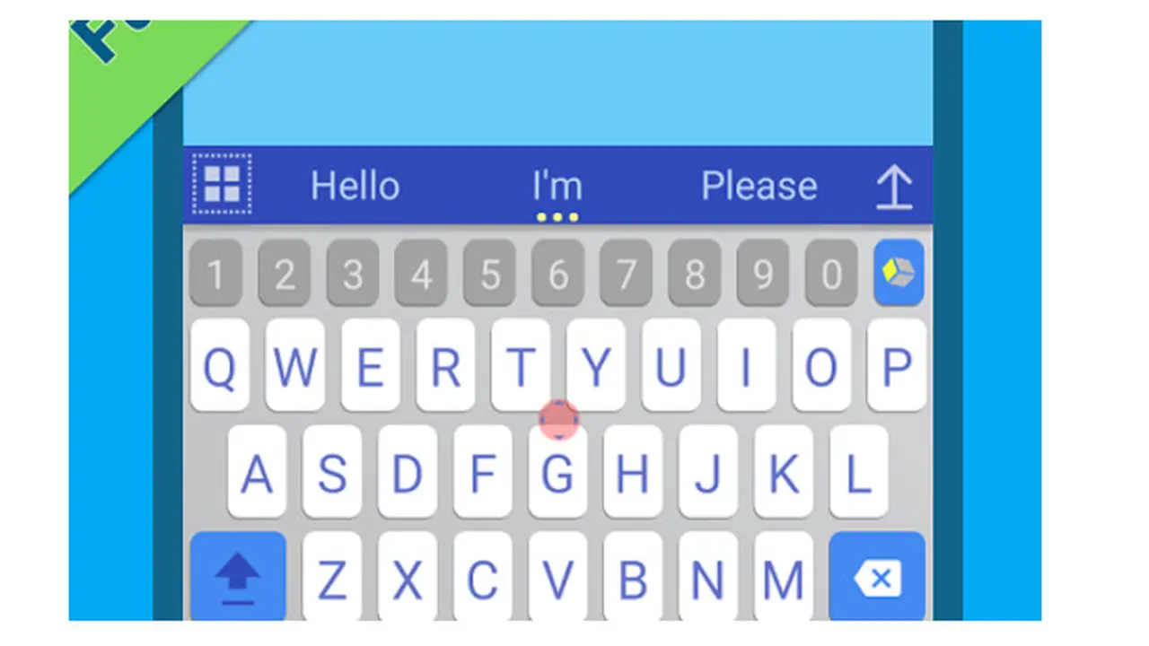 Ilustrasi aplikasi keyboard