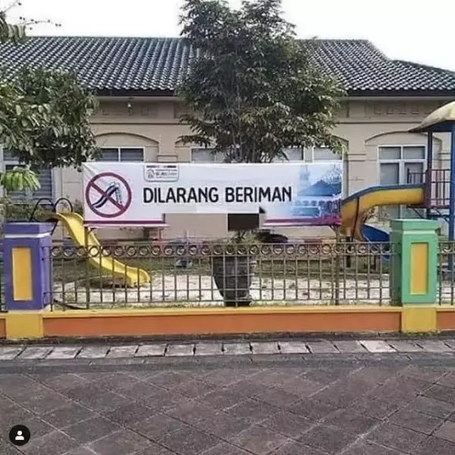 6 Spanduk di Sekolah Berisi Larangan Ini Kocak, Bikin Siswa Tepuk Jidat