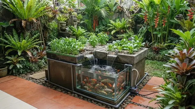 Aquaponik untuk Tanaman Dan Kolam Anti Becek