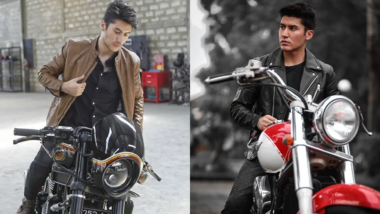 6 Gaya Valentino Peter dengan Moge Ini Tampil Makin Macho
