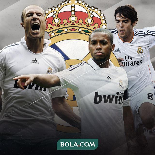 Kaka, Robinho dan Arjen Robben
