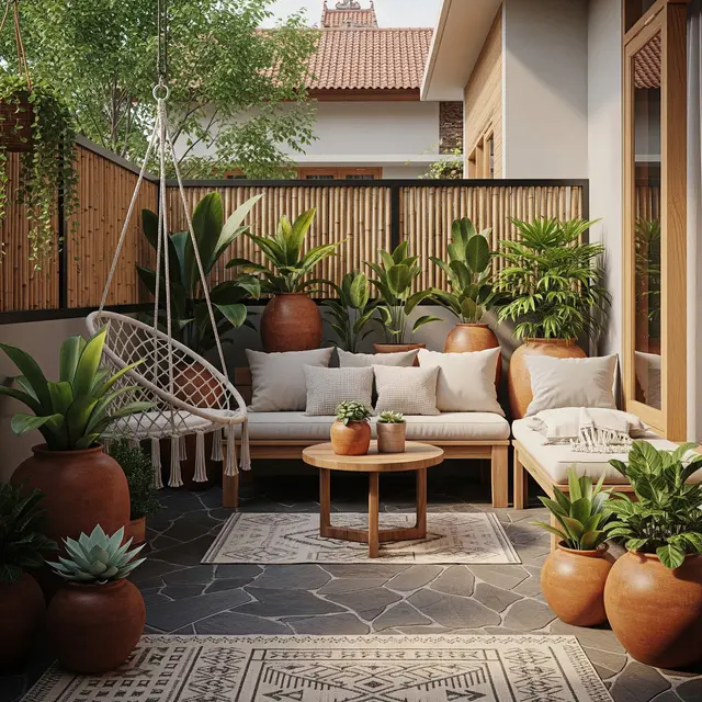 9 Desain Teras Rumah Kecil Jadi Taman Santai dengan Pot Tanah Liat, Jadi Oase Asri