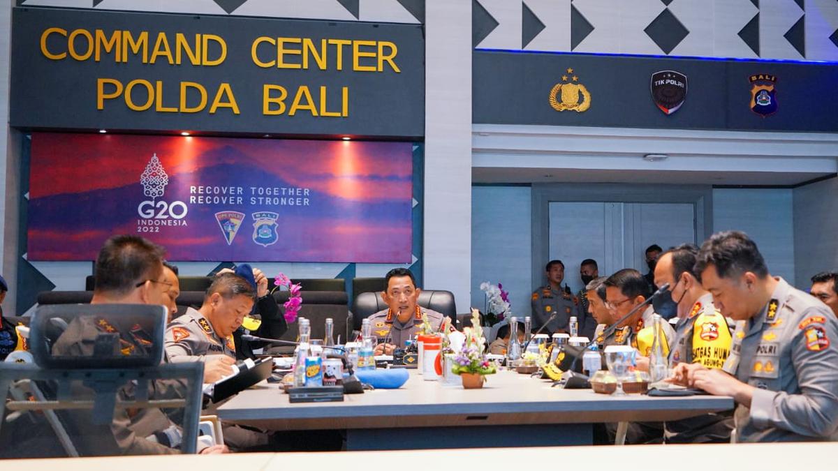 Tinjau Command Center, Kapolri Pastikan Pengamanan KTT G-20