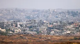 Sedikitnya 151 orang tewas dalam gelombang serangan tanpa henti di seluruh wilayah Palestina tersebut dalam 24 jam pada Minggu 18 Mei 2025. (Menahem KAHANA/AFP)
