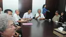 Capres PDIP Joko Widodo menyambangi kantor pengacara Adnan Buyung Nasution di Gedung Alstom Jl TB Simatupang, (Liputan6.com/Herman Zakharia)