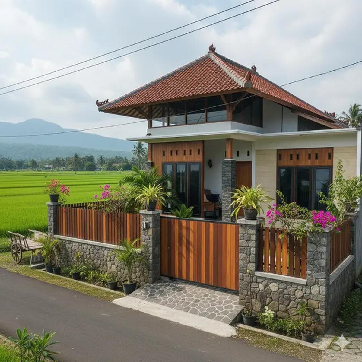 7 Model Rumah Sederhana Tapi Mewah dengan Pagar 2025 yang Cocok untuk Tinggal di Desa