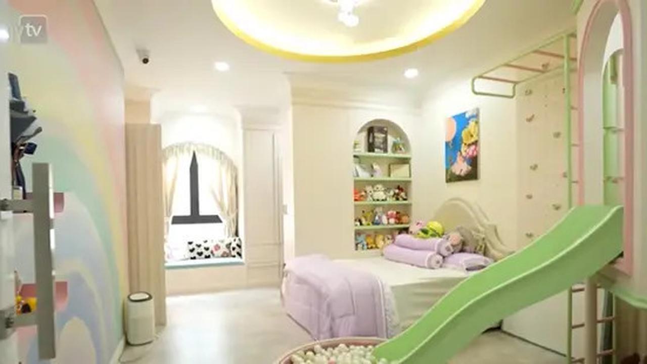 9 Potret Kamar Tidur Anak di Rumah Sarwendah, Desainnya Lucu dengan Playground
