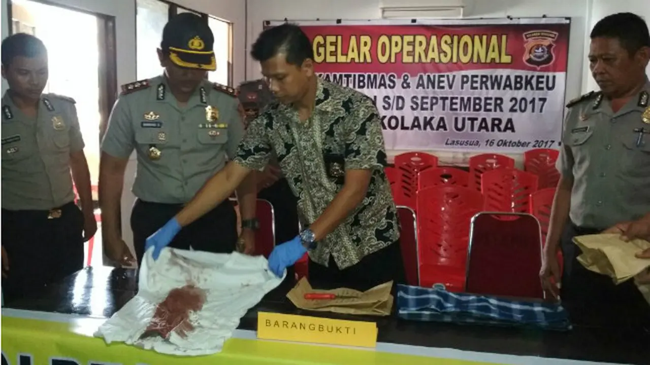 Barang Bukti Kasus Tewasnya Ketua DPRD Kolaka Utara