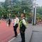 Satpam berjaga di lapangan merdeka Sukabumi. (Liputan6.com/Fira Syahrin)