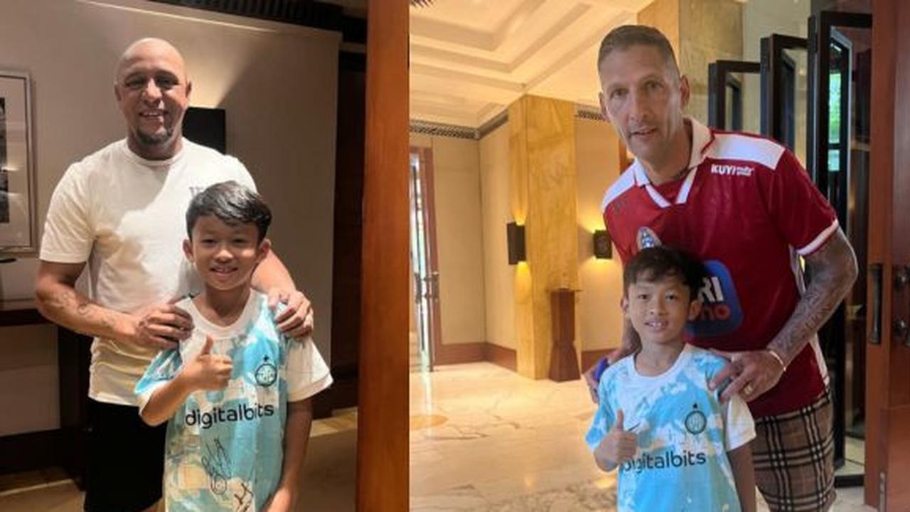 Anak Okie Agustina Pamer Kebersamaan Bareng Marco Materazzi hingga Roberto Carlos, Bintang Sepak Bola Dunia