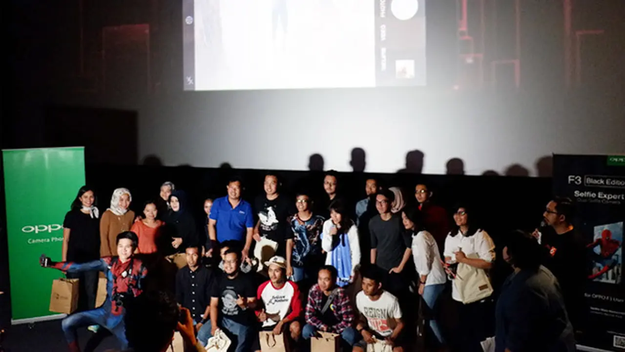 Yuk, intip keseruan Nobar Cinemaholic film Spider-Man: Homecoming bareng tim Liputan6.com dan OPPO F3!