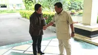 Menteri BUMN Erick Thohir menyambangi Menhan Prabowo Subianto di kantornya Kemhan, Jalan Medan Merdeka Barat, Jakarta Pusat. (Foto: Tim Media Prabowo Subianto)