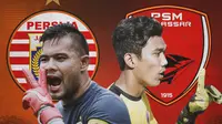 Piala Menpora - Duel Kiper Persija Jakarta Vs PSM Makassar (Bola.com/Adreanus Titus)
