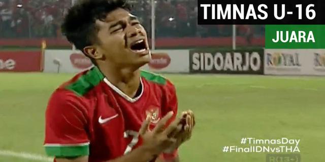 VIDEO: Final Piala AFF U-16 2018, Timnas Indonesia Vs Thailand 1-1 (Pen 4-3)