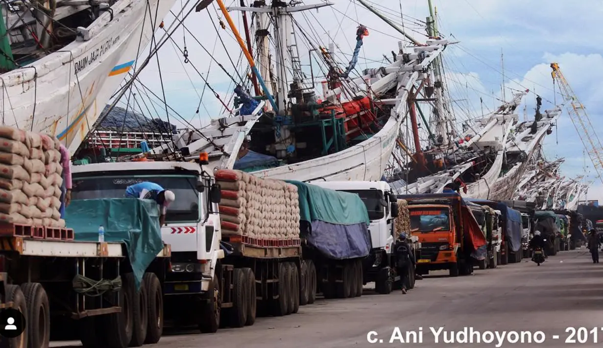 Ini salah satu hasil foto di Pelabuhan @sunda_kelapa, 6 April 2017. (Liputan6.com/IG/@aniyudhoyono)