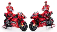 Ducati menurunkan dua pembalap baru pada MotoGP 2021. Keduanya adalah jebolan tim satelit mereka Pramac: Pecco Bagnaia (kiri) dan Jack Miller. (Twitter/Ducati)