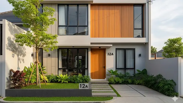 Rumah Sederhana dengan Taman Mini