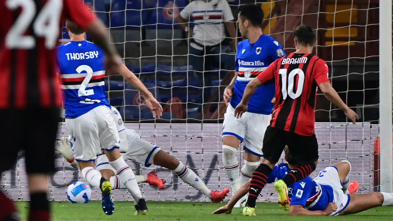 FOTO: Gol Tunggal Brahim Diaz Bawa AC Milan Taklukkan Sampdoria