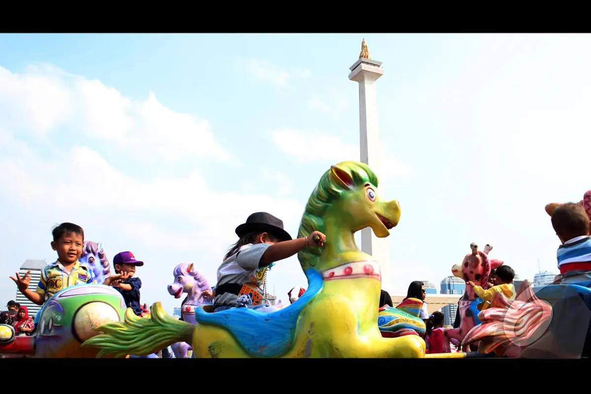 Pengunjung Monas Hari Kedua Lebaran Mencapai 11.000 Orang