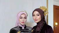 Adu Gaya Celine Evangelista dan Dara Arafah Hadiri HUT RI di Istana Merdeka, Sama-Sama Pakai Kebaya Beludru Hijab