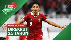 Berita video Bursa Transfer soal Witan Sulaeman direkrut Persija Jakarta dengan kontrak 3,5 tahun.