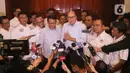 Dalam keterangannya, Presiden KSPN Ristadi mengaku memberi masukan terkait sejumlah permasalahan ketenagakerjaan. (Liputan6.com/Angga Yuniar)