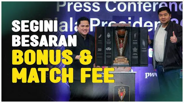 VIDEO: Selain Bonus, Peserta Piala Presiden 2024 Akan Mendapat Match Fee Ratusan Juta