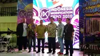 Indonesia Modification Expo (IMX) 2019 resmi dibuka Menteri Perindustrian Republik Indonesia Airlangga Hartarto, Sabtu (28/9/2019).