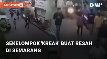 Beredar video terkait aksi sekelompok kreak yang buat resah warga. Kejadian tersebut berada di wilayah Gang Kalibaru, Semarang Utara